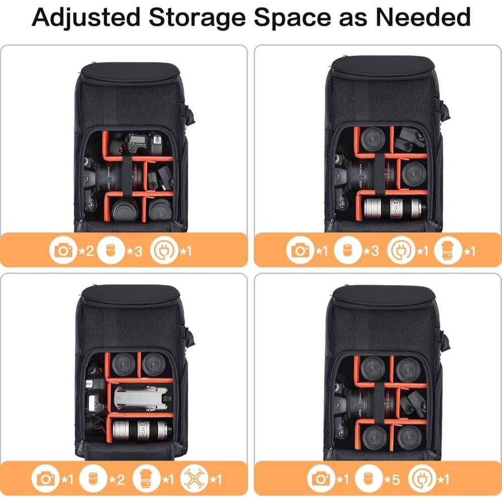 Multifunctional Camera Backpack - Fits Dslr & Mir… - image 3